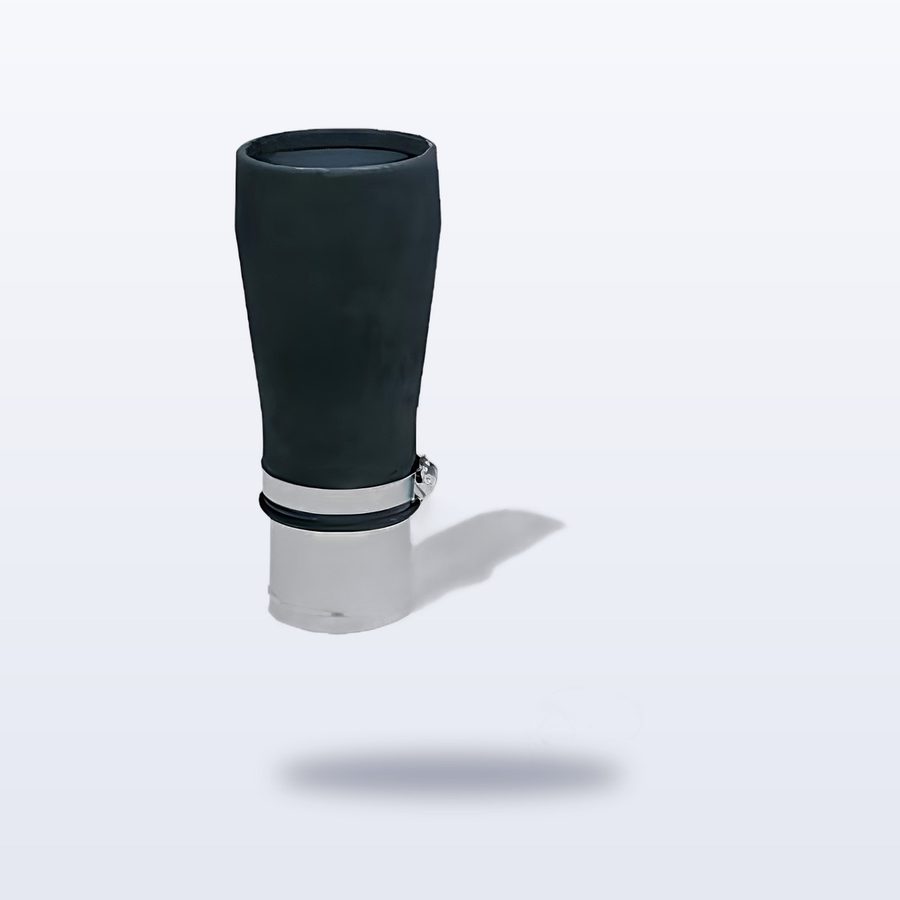 Kauçuk Emiş Adaptörü 100×150 mm (Yuvarlak)