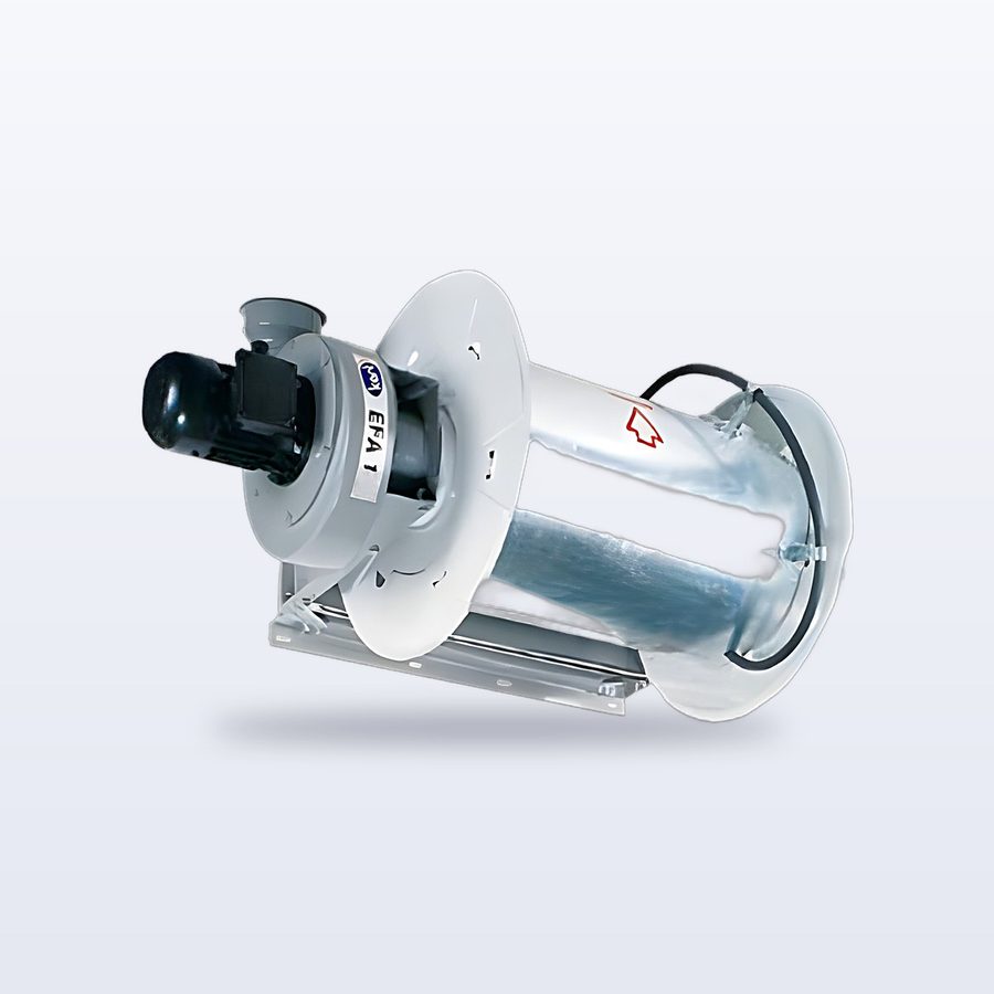 Fanlı Egzoz Makarası Hortumsuz ø75 mm (Büyük Boy)